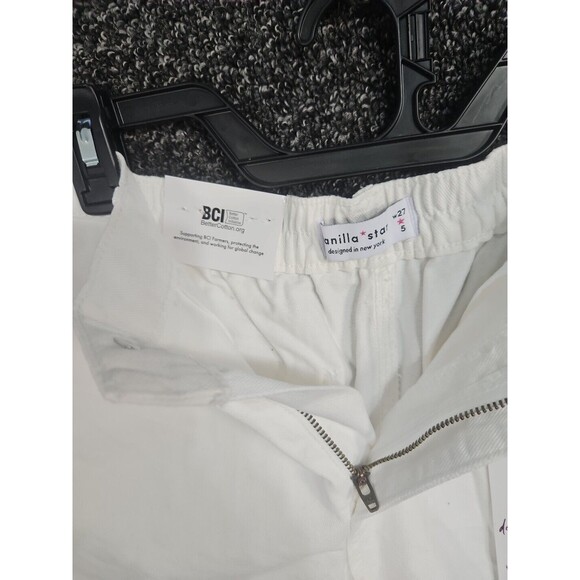 Vanilla Star Girls Women's White Denim Shorts sixe 5/27 NWT - Picture 7 of 9